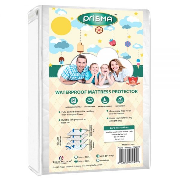 Prisma Deluxe Quilted Waterproof Bedding - NewU Bedwetting Alarm